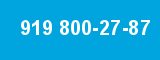 919 800-27-87 919 800-27-87